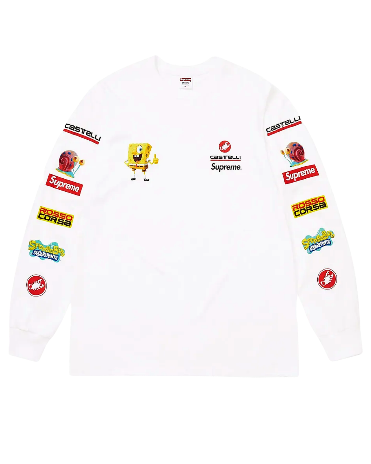 Supreme x Spongebob Squarepants x Castelli Long-Sleeve Tee
